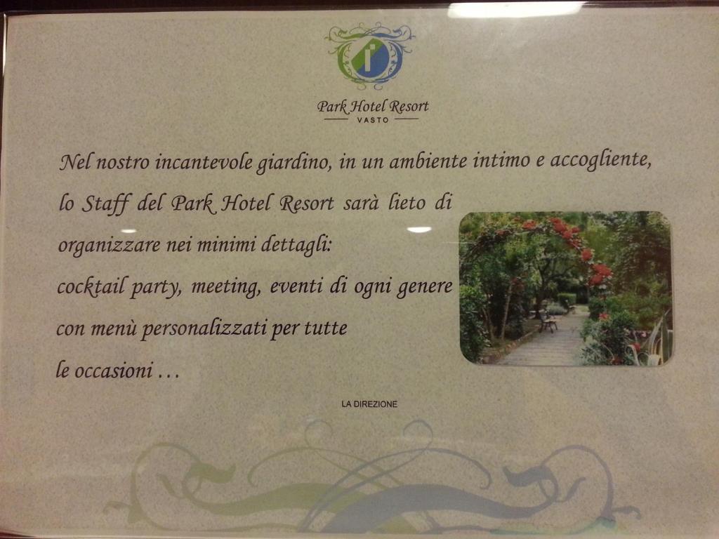 Park Hotel Resort Vasto Luaran gambar